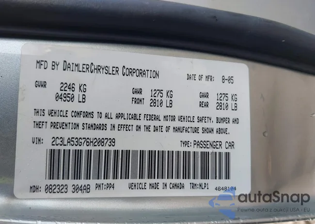 2C3LA53G76H208739: 44113553