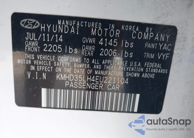 KMHD35LH4EU221104: 44113626