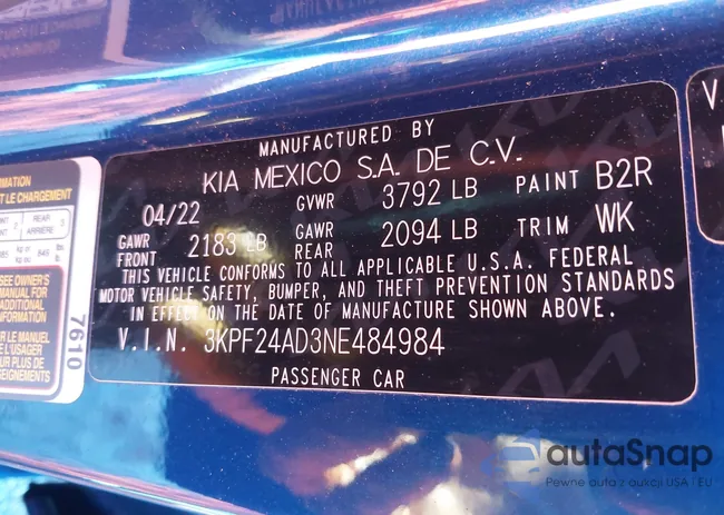 3KPF24AD3NE484984: 44113723