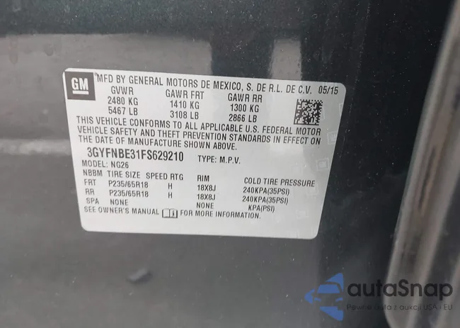 3GYFNBE31FS629210: 44113784