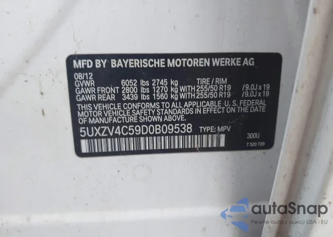 5UXZV4C59D0B09538: 44113794