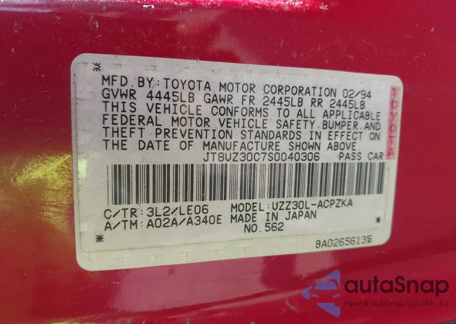 JT8UZ30C7S0040306: 44113819