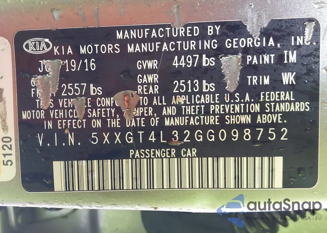 5XXGT4L32GG098752: 44113824