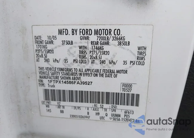 1FTPX14586FA39527: 44113893