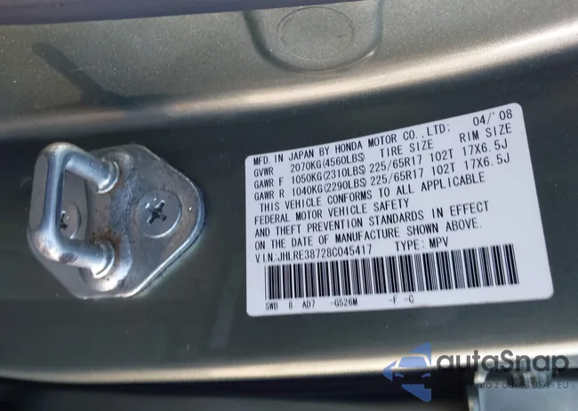 JHLRE38728C045417: 44113922