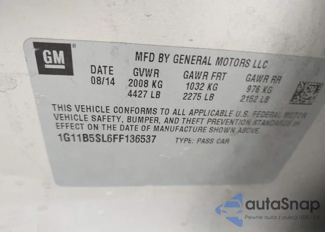 1G11B5SL6FF136537: 44113926