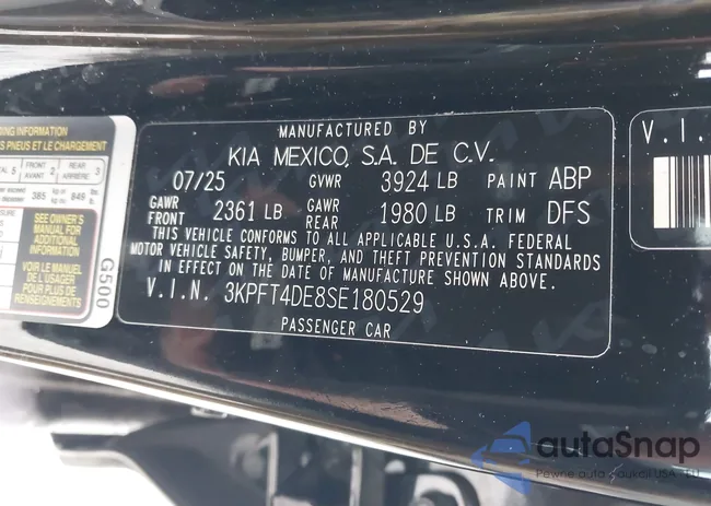 3KPFT4DE8SE180529: 44114097