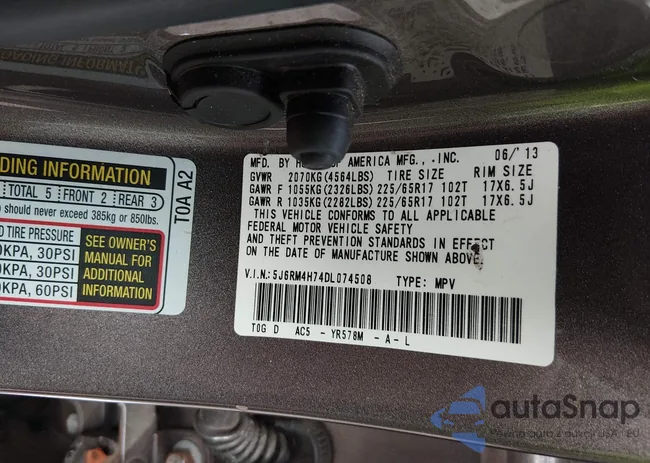 5J6RM4H74DL074508: 44114101