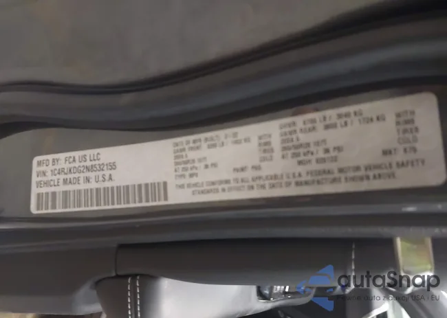 1C4RJKDG2N8532155: 44113121