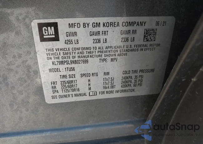 KL79MPSL9NB027699: 44113156