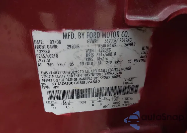 2LMDU88C98BJ24880: 44114513