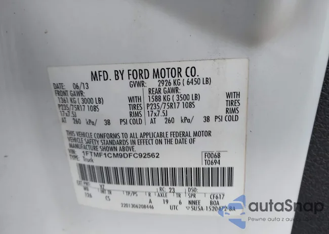 1FTMF1CM9DFC92562: 44114590