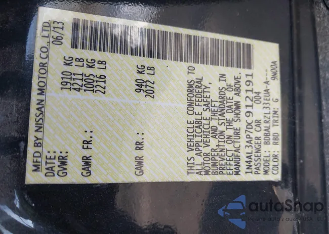 1N4AL3AP7DC912191: 44114692