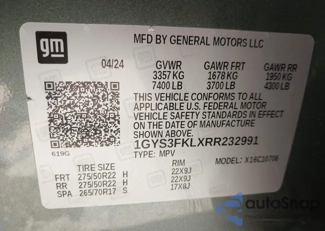 1GYS3FKLXRR232991: 44114691