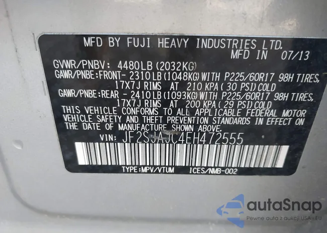 JF2SJAJC4EH472555: 44114759