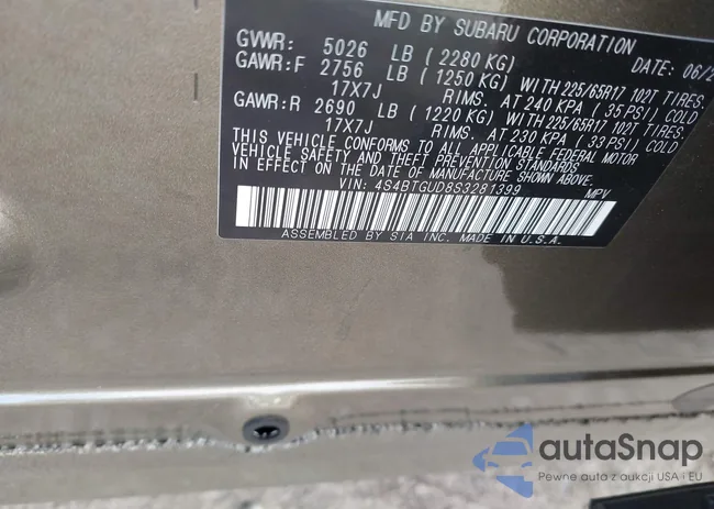 4S4BTGUD8S3281399: 44114811