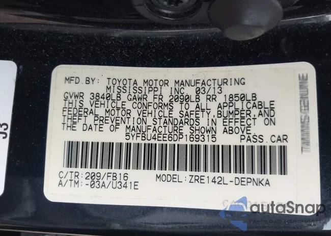 5YFBU4EE6DP169315: 44114846