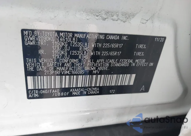 2T3P1RFV9MC166085: 44114881