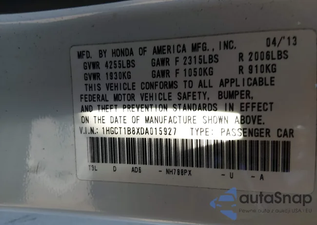 1HGCT1B8XDA015927: 44114891