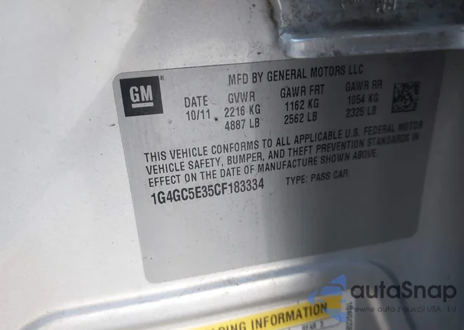 1G4GC5E35CF183334: 44114903