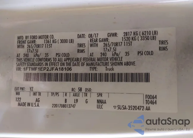 1FTMF1EP2JFA18106: 44115014