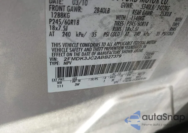 2FMDK3JC2ABB27379: 44114109