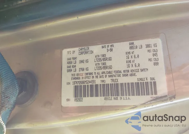 1B7KM2686MS244591: 44114227