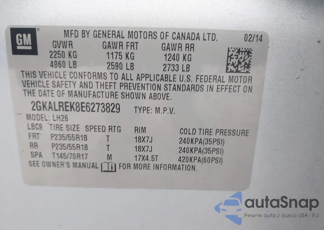 2GKALREK8E6273829: 44114447