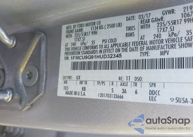 1FMCU9G91HUD32345: 44114502