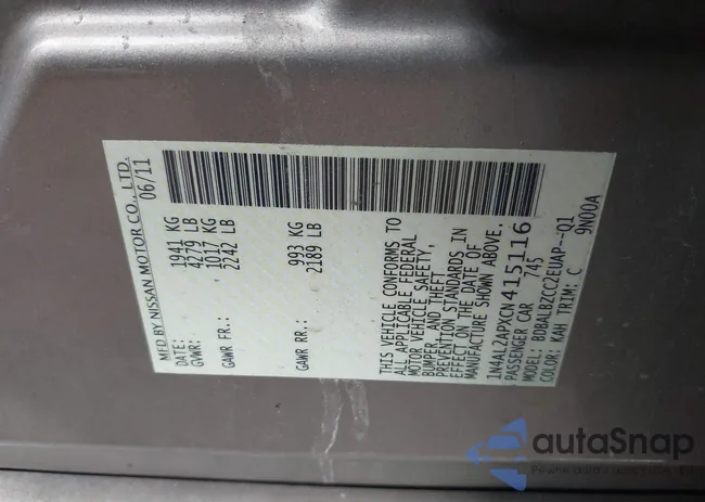 1N4AL2APXCN415116: 44115655