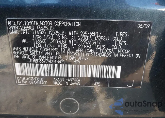 JTMBF33V79D018422: 44115679