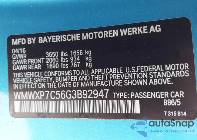 WMWXP7C56G3B92947: 44115698