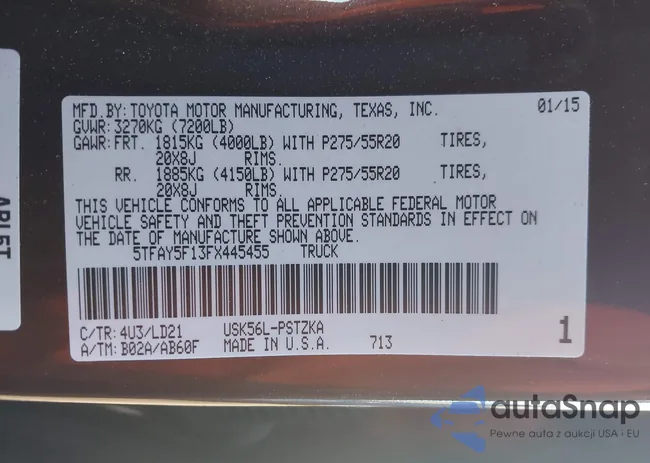 5TFAY5F13FX445455: 44115715