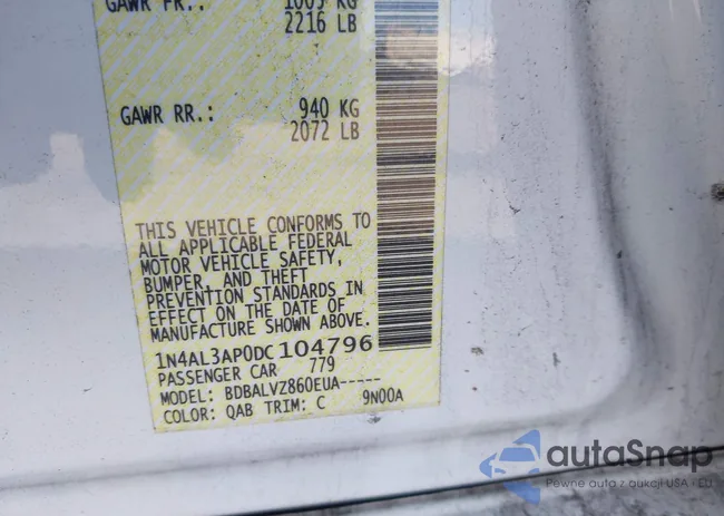 1N4AL3AP0DC104796: 44115860