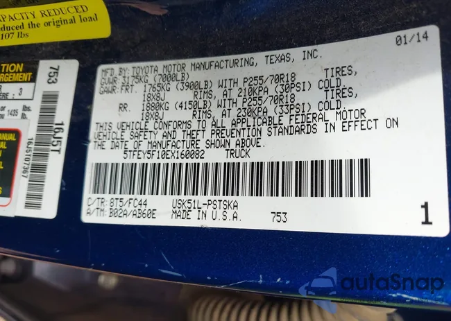 5TFEY5F10EX160082: 44115867