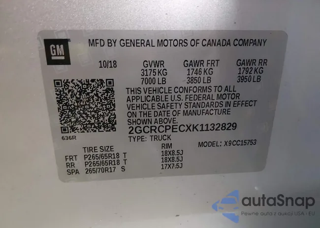 2GCRCPECXK1132829: 44115985