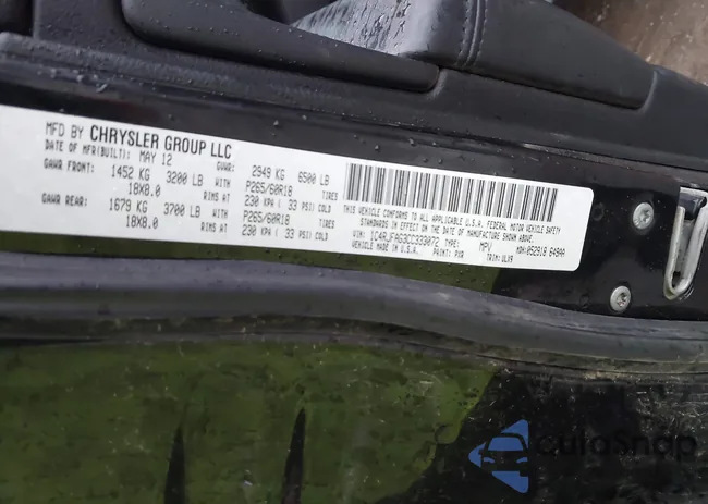 1C4RJFAG3CC333072: 44115993