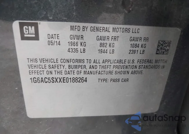 1G6AC5SXXE0188264: 44116029