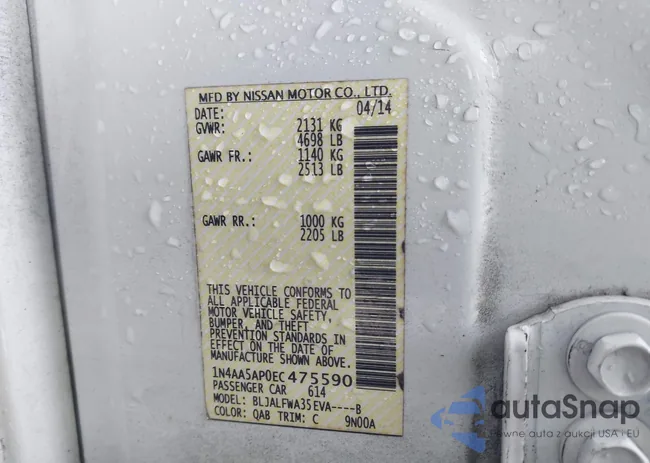 1N4AA5AP0EC475590: 44116049