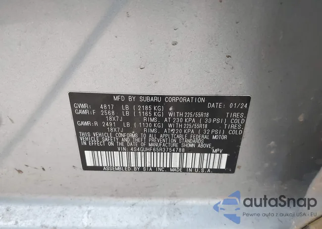 4S4GUHF65R3754788: 44115335