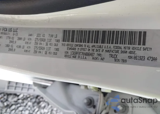 1C6SRFBT7KN886467: 44115386