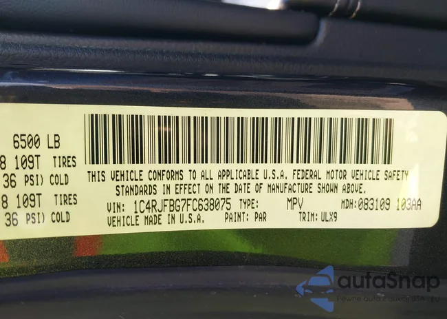 1C4RJFBG7FC638075: 44115459