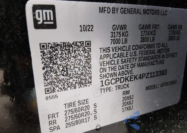 1GCPDKEK4PZ113383: 44115480