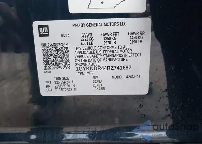 1GYKNDR44RZ741682: 44115486