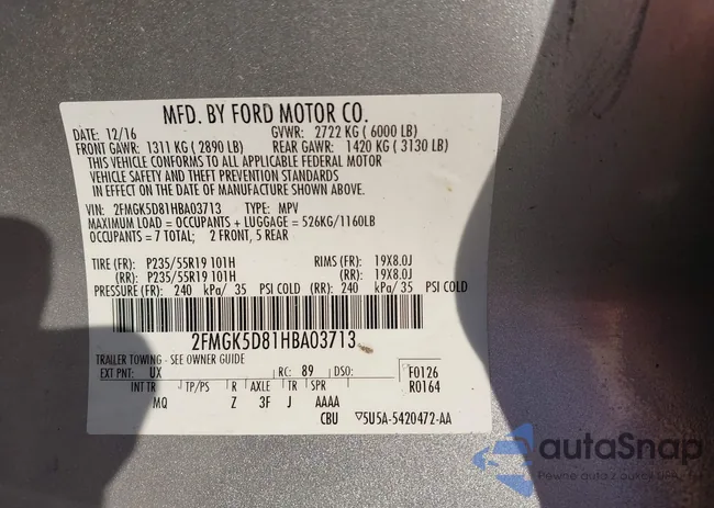 2FMGK5D81HBA03713: 44115489