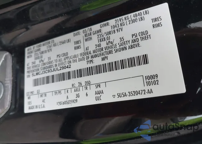 5LMCJ3C93JUL29042: 44116504