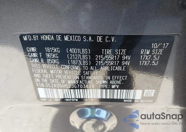 3CZRU5H52JG703826: 44116513