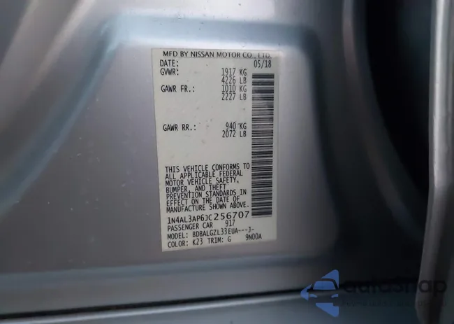 1N4AL3AP6JC256707: 44116518