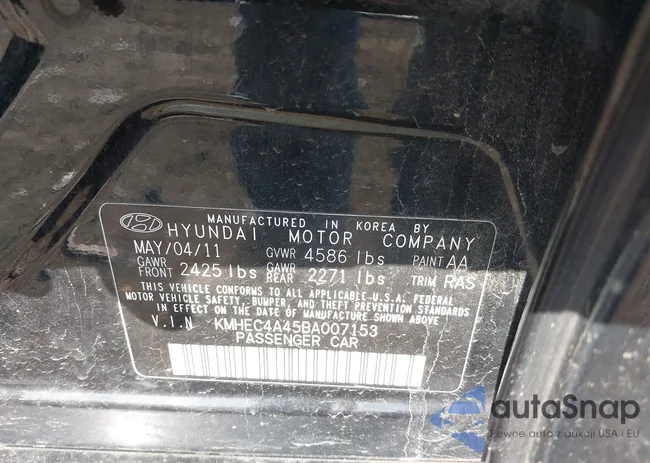 KMHEC4A45BA007153: 44116536