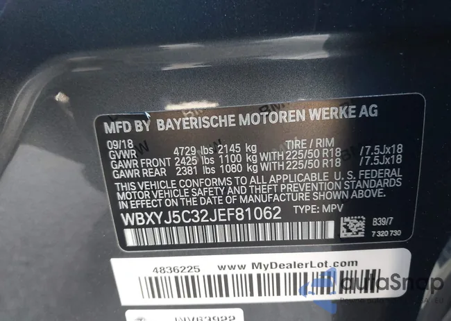 WBXYJ5C32JEF81062: 44116695